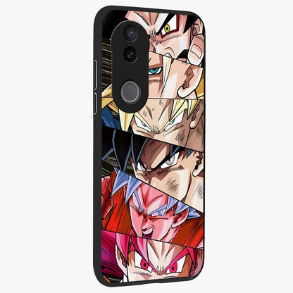 Anime Character Glass Case upright view showcasing expressive anime artwork with bold graphic style.