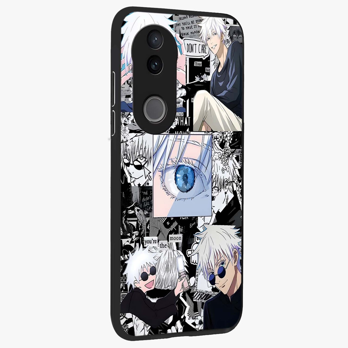 Infinity Sorcerer Chaos Glass Case upright view showcasing dramatic sorcerer artwork with chaotic mystical theme.
