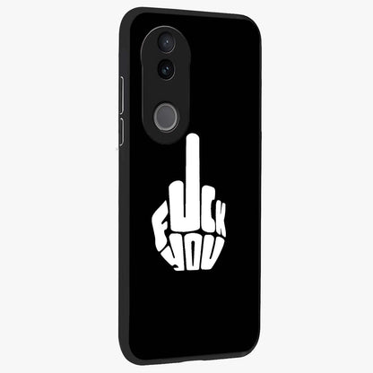 Rebel Mode On Glass Case upright view showcasing striking statement artwork with bold rebellious theme.