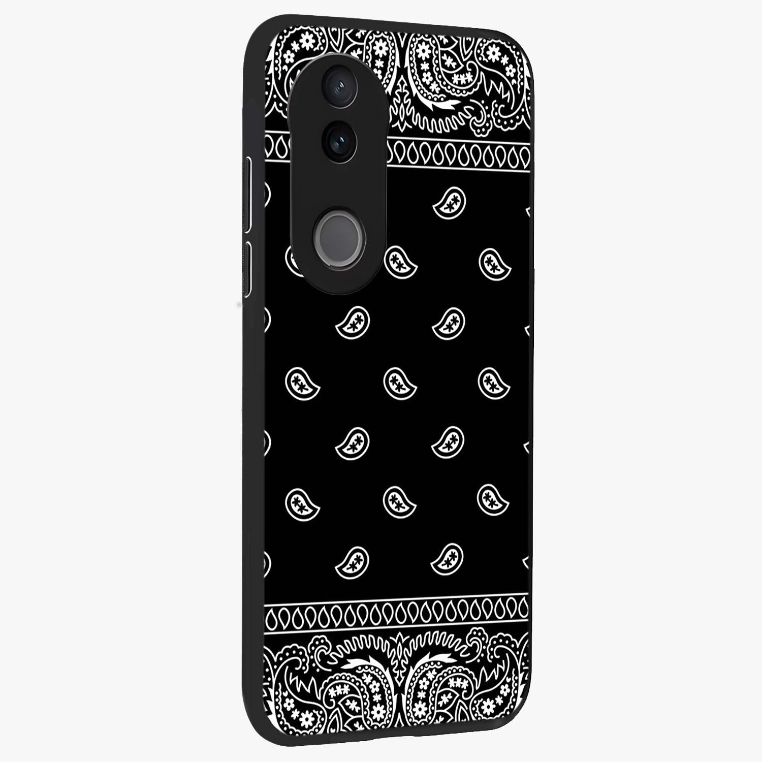 Retro Rebel Threads Glass Case upright view showcasing stylish vintage artwork with bold retro theme.