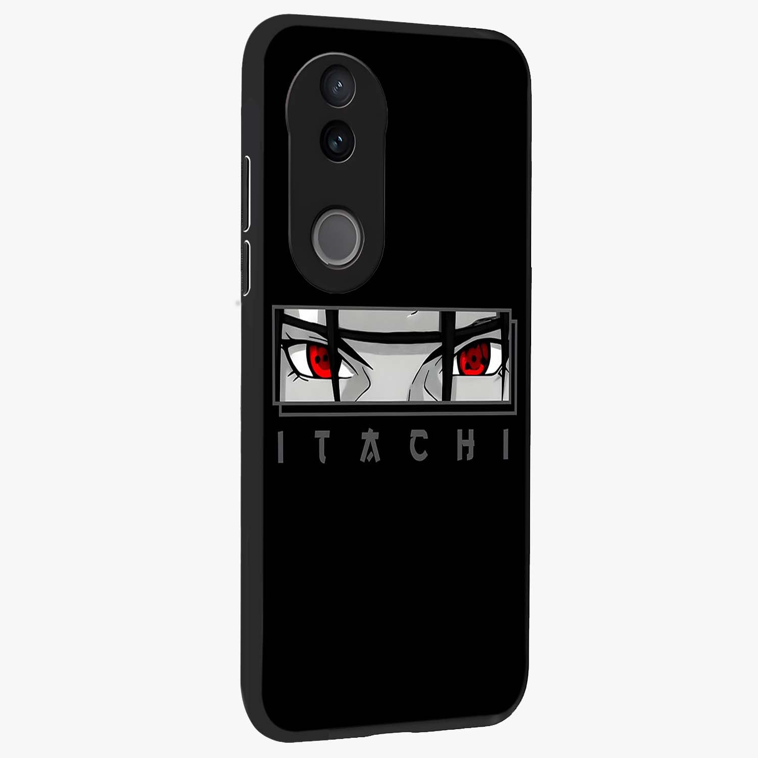 Scarlet Gaze Dominance Glass Case upright view showcasing powerful dramatic artwork with dominant artistic theme.