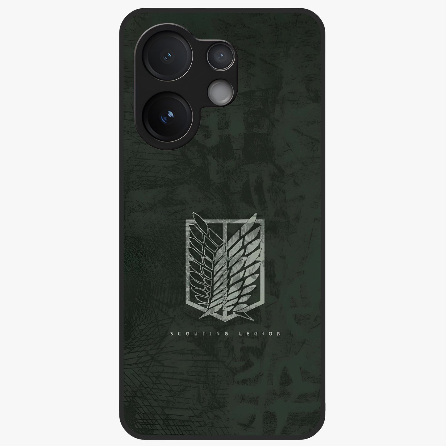 Wings Of Freedom Glass Case showing flat back view with symbolic wings artwork and glossy glass finish.
