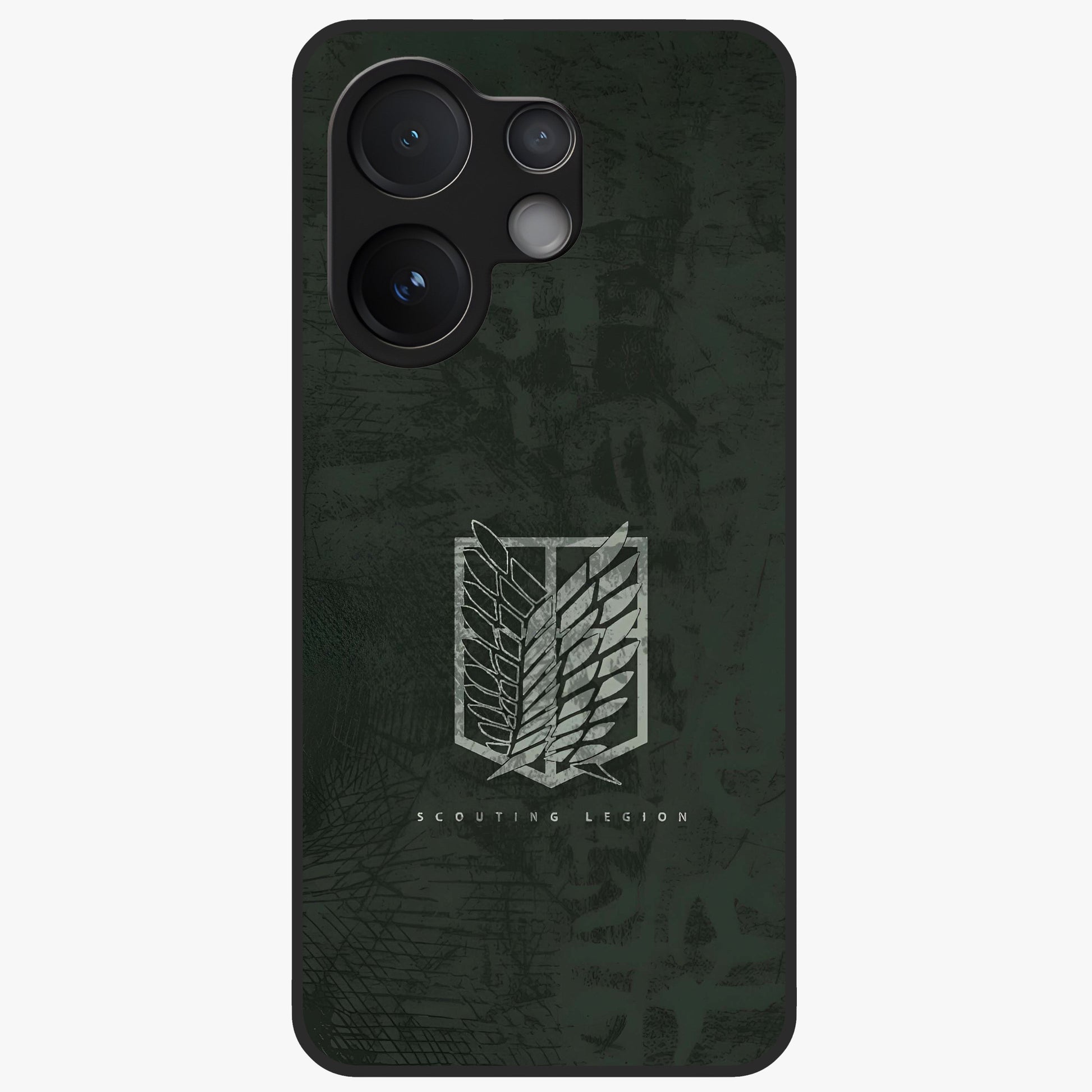 Wings Of Freedom Glass Case showing flat back view with symbolic wings artwork and glossy glass finish.