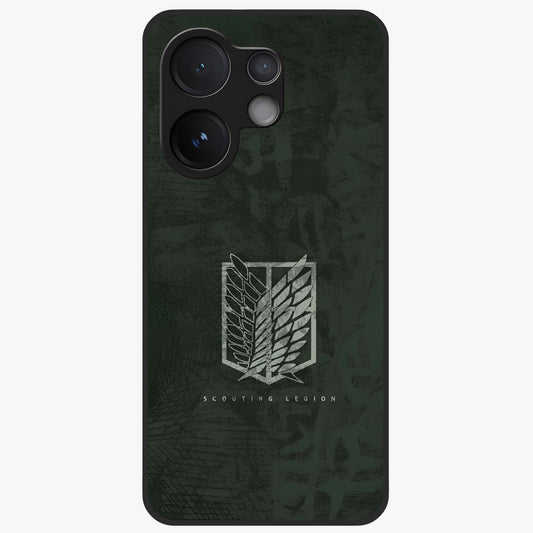 Wings Of Freedom Glass Case showing flat back view with symbolic wings artwork and glossy glass finish.