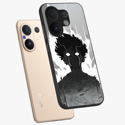 Awakened Inner Rage Glass Case displayed in angled mockup highlighting powerful graphic design and bold artistic theme.