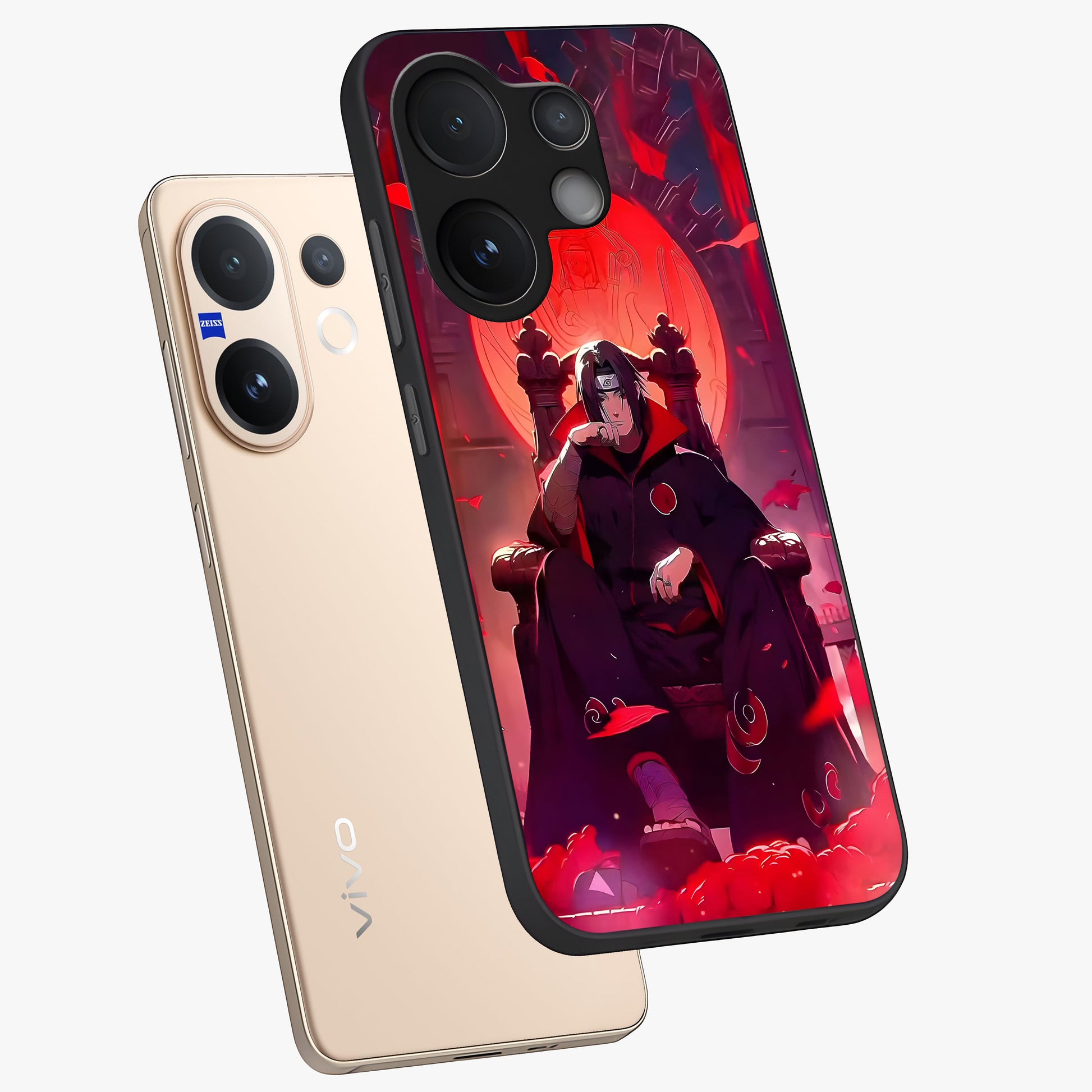 Blood Moon Sovereign Glass Case displayed in angled mockup highlighting dark celestial moon design and dramatic theme.