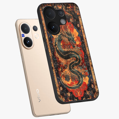 Inferno Dragon Soul Glass Case displayed in angled mockup highlighting powerful dragon illustration with inferno aesthetic.