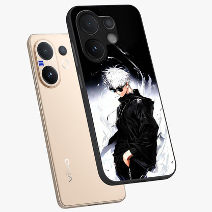 Limitless Shadow King Glass Case displayed in angled mockup highlighting dramatic dark hero design with intense aesthetic.