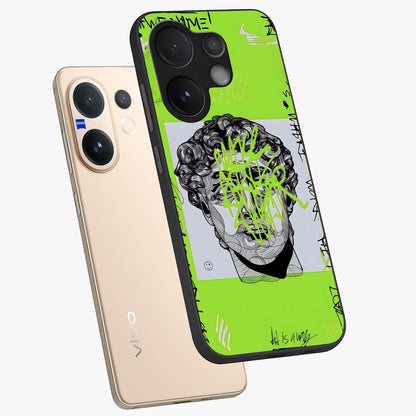 Neo Graffiti Rebellion Glass Case displayed in angled mockup highlighting urban street art design with rebellious aesthetic.