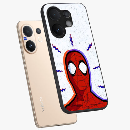 Omg Spiderman Glass Case displayed in angled mockup highlighting dynamic hero illustration with action comic aesthetic.