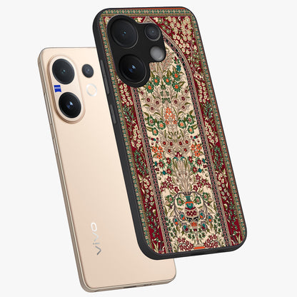 Persian Inspired Glass Case displayed in angled mockup highlighting intricate traditional design with elegant cultural aesthetic.