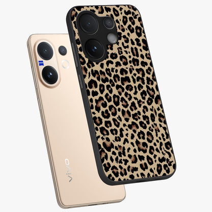 Savage Chic Pattern Glass Case displayed in angled mockup highlighting bold fashion inspired design with chic aesthetic.