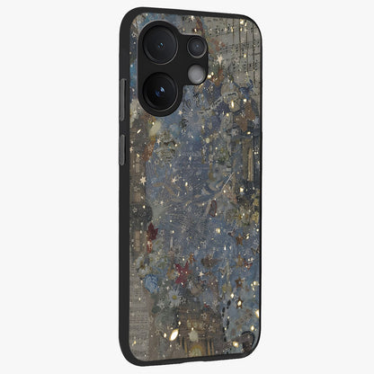 Aesthetic Astrolophia Glass Case upright view showcasing soft aesthetic theme with stylish modern look.