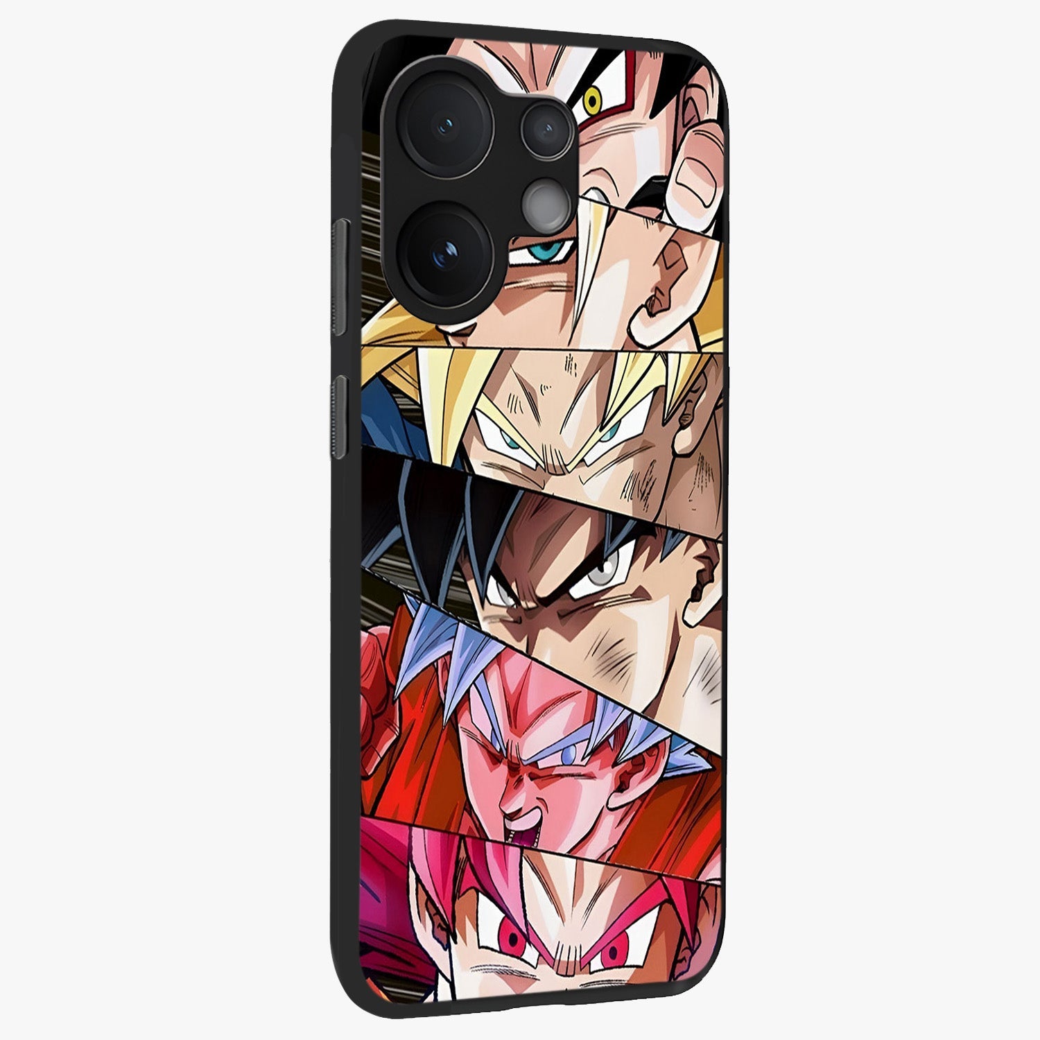 Anime Character Glass Case upright view showcasing expressive anime artwork with bold graphic style.