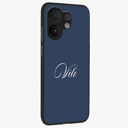 Blue Vintage Floral Pattern Glass Case displayed in angled mockup highlighting classic blue floral pattern and retro aesthetic design.