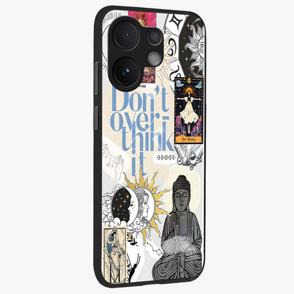 Ethereal Thoughts Glass Case upright view showcasing delicate artistic composition with peaceful dreamy theme.