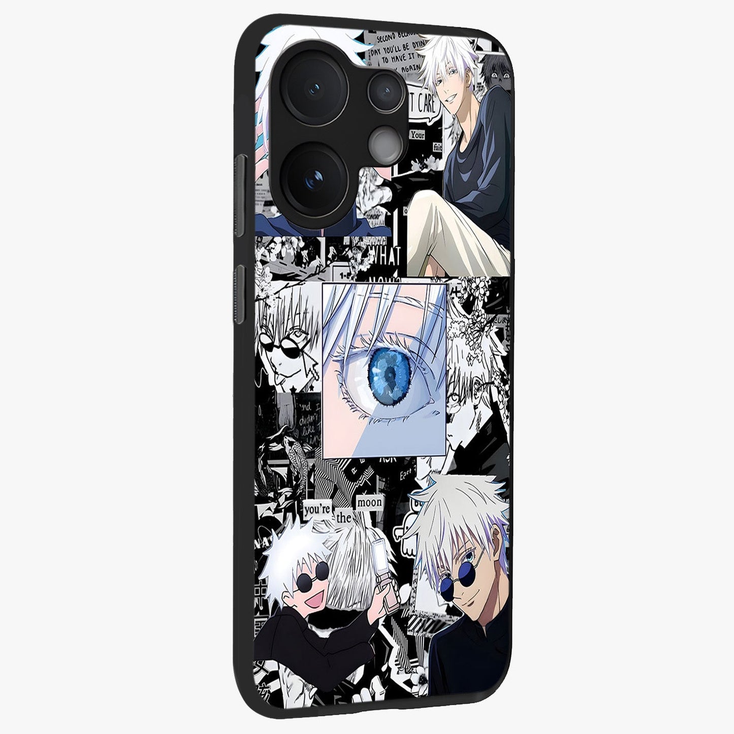 Infinity Sorcerer Chaos Glass Case upright view showcasing dramatic sorcerer artwork with chaotic mystical theme.