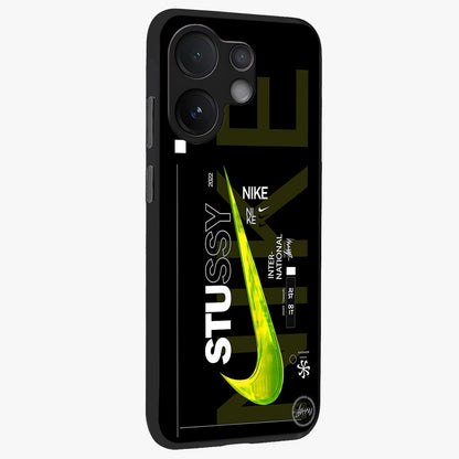 Neon Street Edition Glass Case upright view showcasing colorful neon artwork with modern street culture theme.
