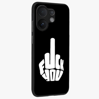 Rebel Mode On Glass Case upright view showcasing striking statement artwork with bold rebellious theme.
