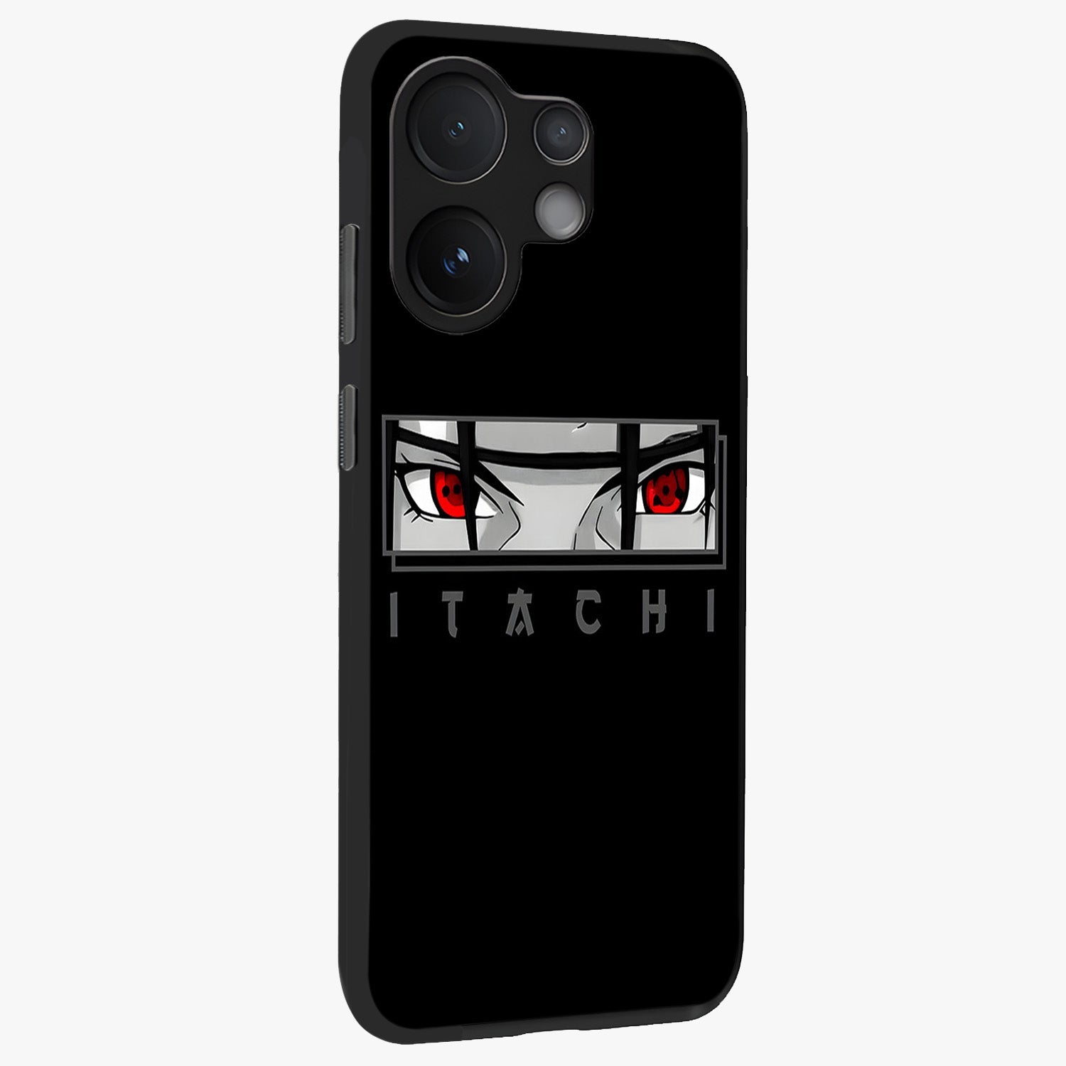 Scarlet Gaze Dominance Glass Case upright view showcasing powerful dramatic artwork with dominant artistic theme.
