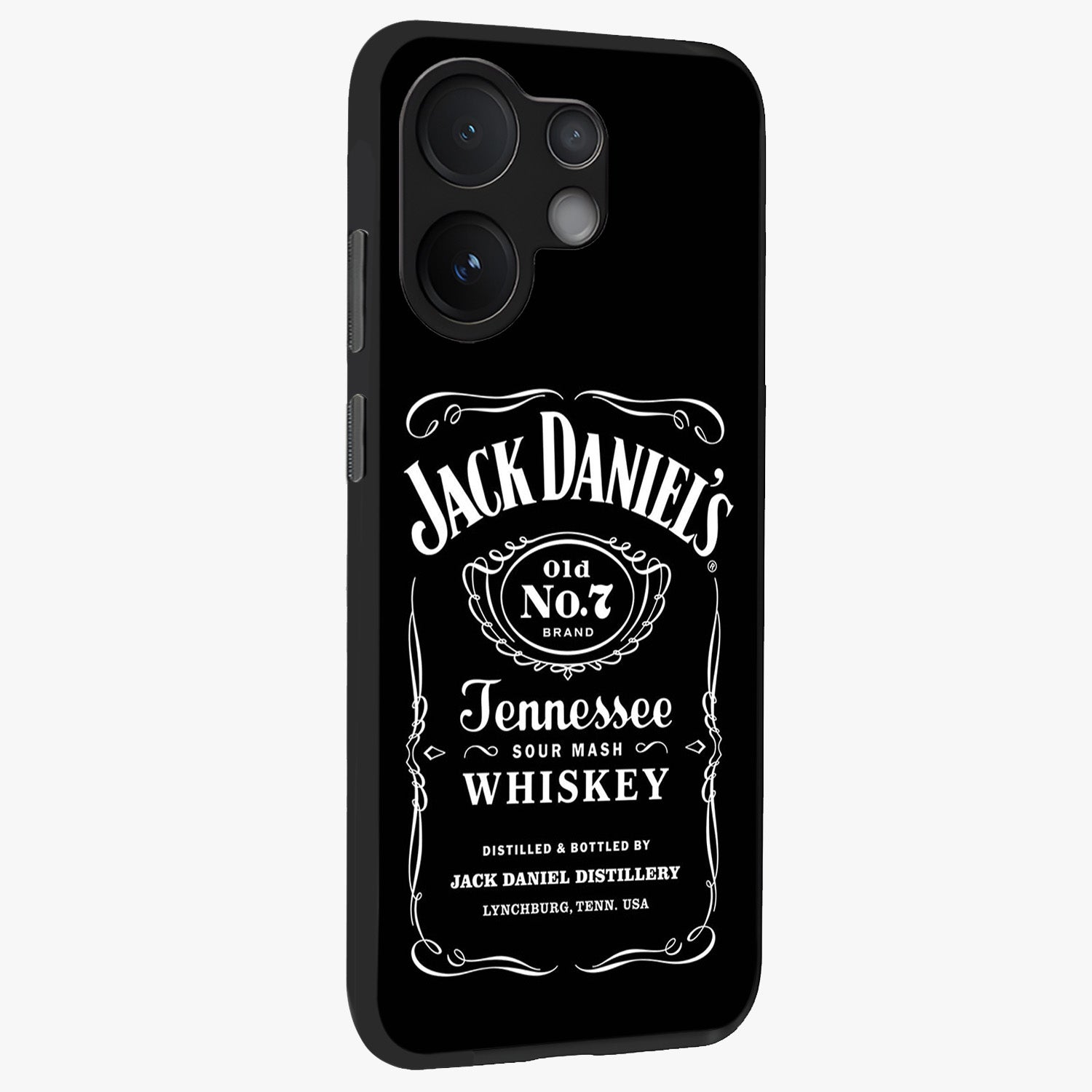 Vintage Whiskey Heritage Glass Case upright view showcasing stylish vintage whiskey artwork with timeless bar culture theme.