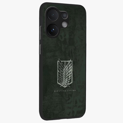 Wings Of Freedom Glass Case upright view showcasing powerful wings artwork with freedom themed design.