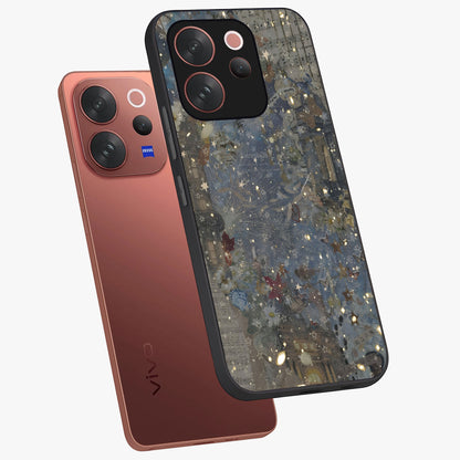 Aesthetic Astrolophia Glass Case displayed in angled mockup highlighting artistic aesthetic elements and smooth glass surface.