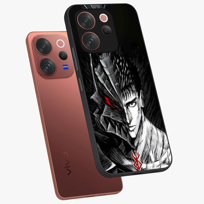 Berserker Blood Oath Glass Case displayed in angled mockup highlighting dark fantasy graphic design and powerful theme.