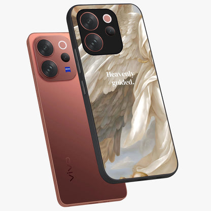 Divine Winged Grace Glass Case displayed in angled mockup highlighting graceful wing design with divine aesthetic style.
