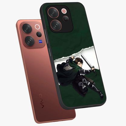 Emerald War Vanguard Glass Case displayed in angled mockup highlighting intense battle inspired design with emerald tone aesthetic.