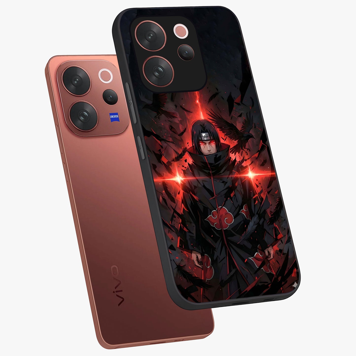 Focused Blade Discipline Glass Case displayed in angled mockup highlighting clean minimal text artwork with modern aesthetic style.