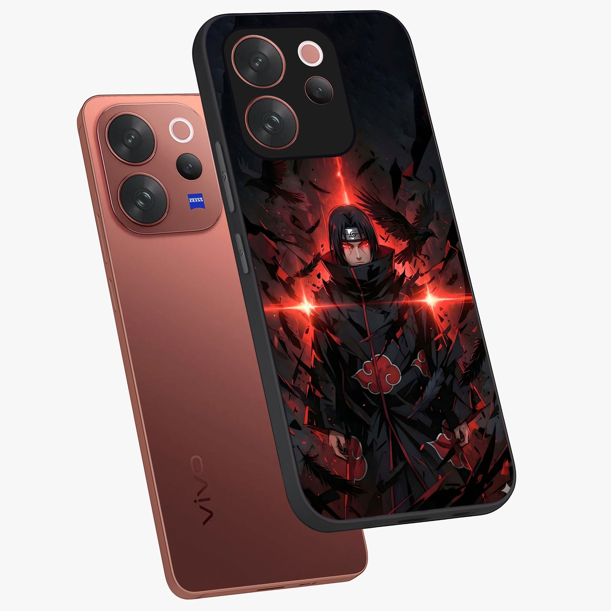 Focused Blade Discipline Glass Case displayed in angled mockup highlighting clean minimal text artwork with modern aesthetic style.