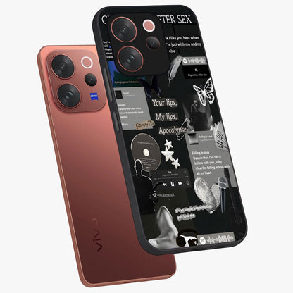 Midnight Love Echo Glass Case displayed in angled mockup highlighting elegant love inspired design with deep aesthetic style.