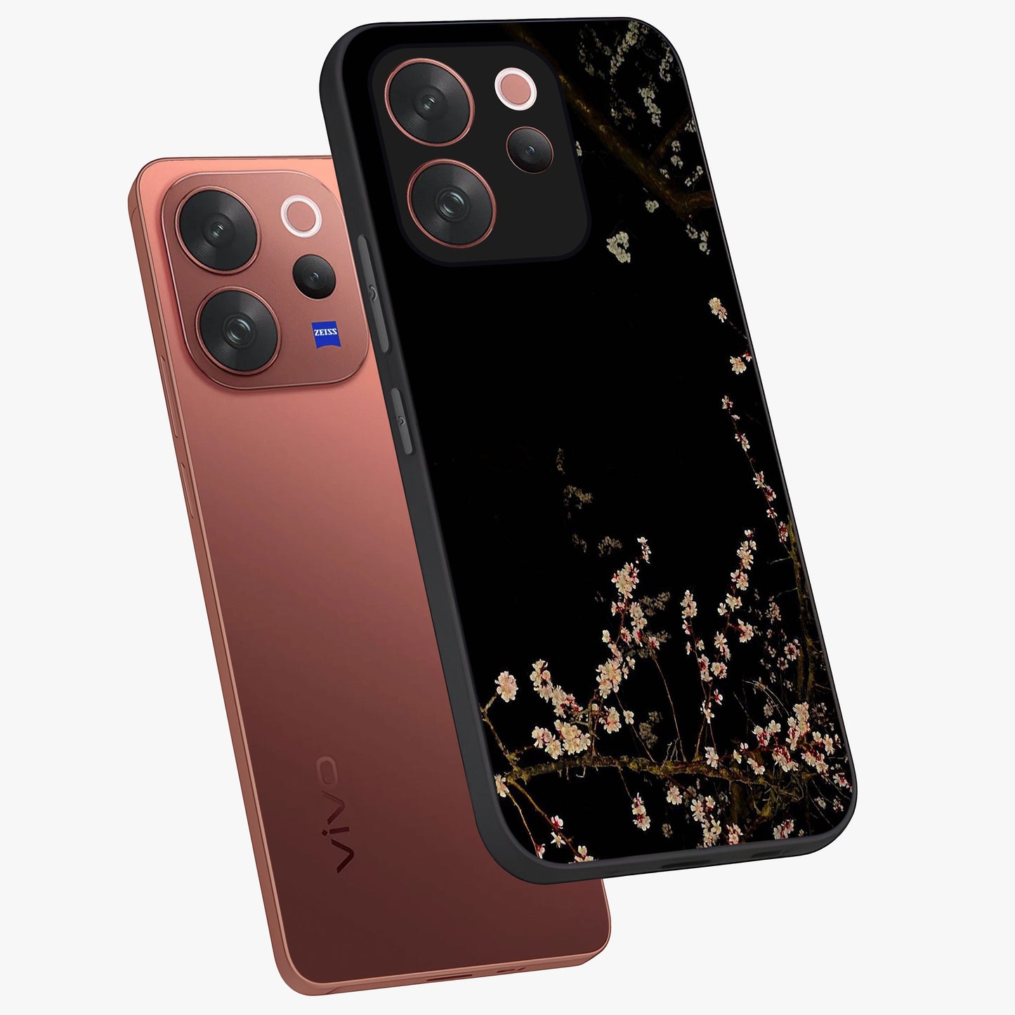 Petal Moon Light With Custom Name Glass Case displayed in angled mockup highlighting delicate petal design with custom name feature.