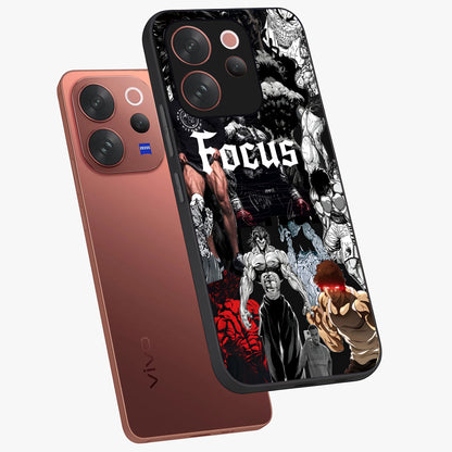 Relentless Power Focus Glass Case displayed in angled mockup highlighting bold statement design with modern aesthetic style.