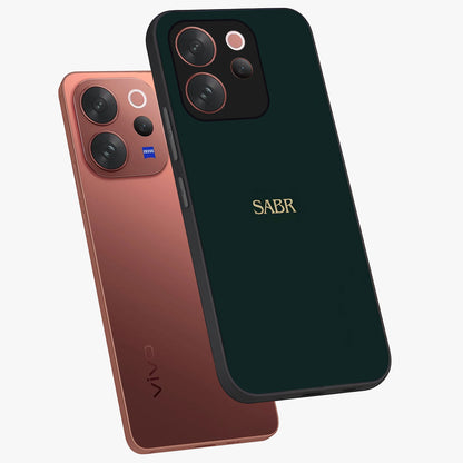 Sabr Minimal Patience Glass Case displayed in angled mockup highlighting simple inspirational design with clean aesthetic style.