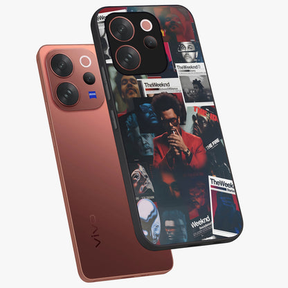 The Weeknd Glass Case displayed in angled mockup highlighting stylish pop culture inspired design with modern aesthetic.