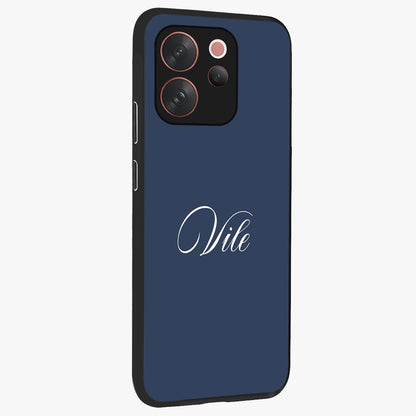 Blue Vintage Floral Pattern Glass Case displayed in angled mockup highlighting classic blue floral pattern and retro aesthetic design.
