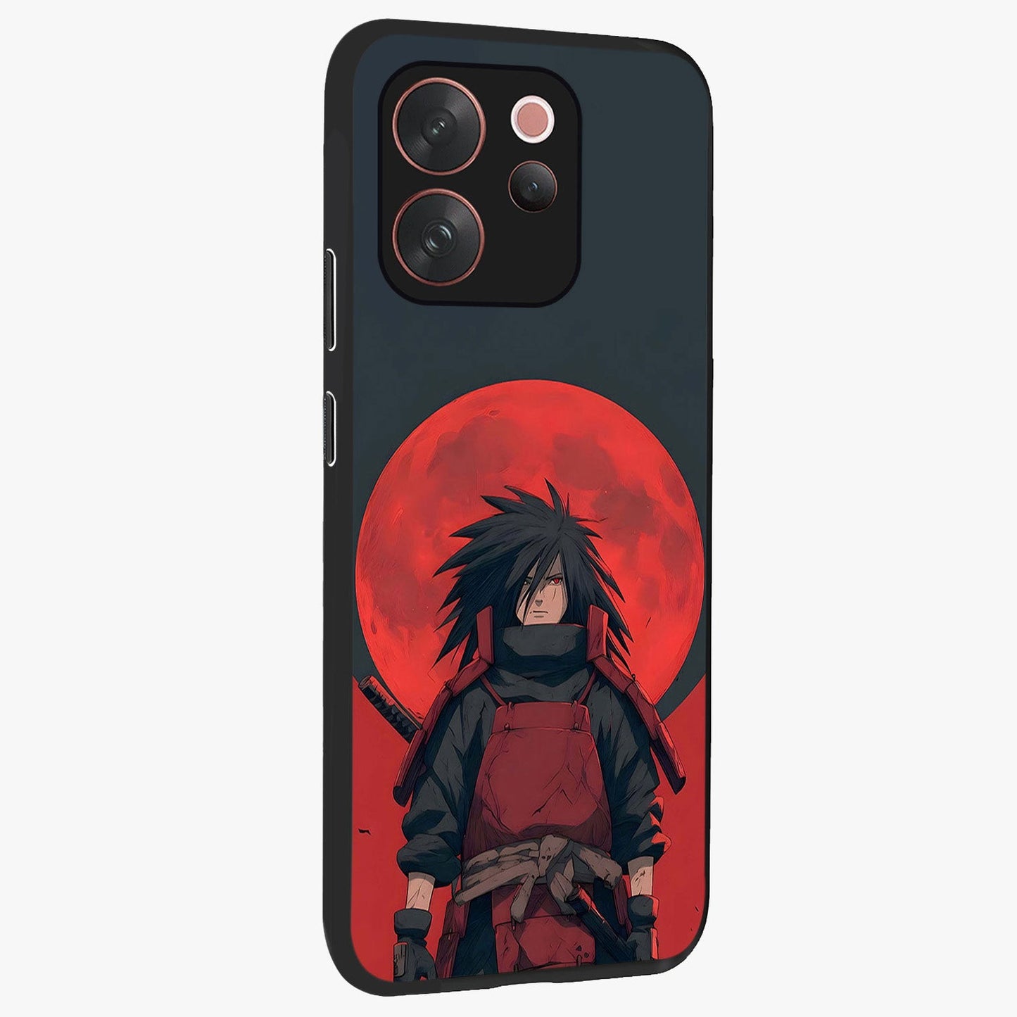 Crimson Moon Warlord Glass Case upright view showcasing powerful warlord artwork with dark celestial theme.
