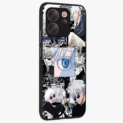 Infinity Sorcerer Chaos Glass Case upright view showcasing dramatic sorcerer artwork with chaotic mystical theme.