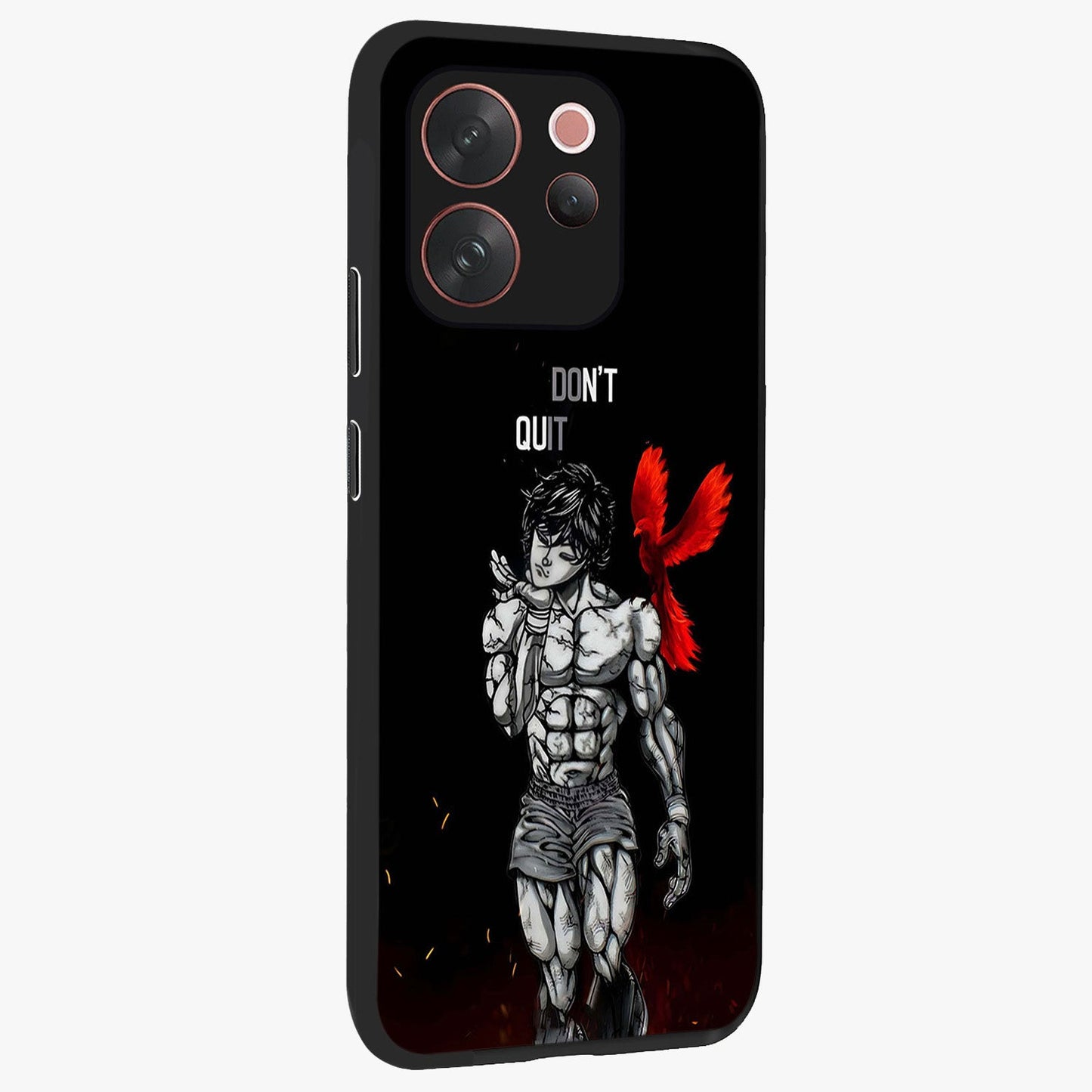 Rise Beyond Limits Glass Case upright view showcasing powerful inspirational artwork with uplifting theme.
