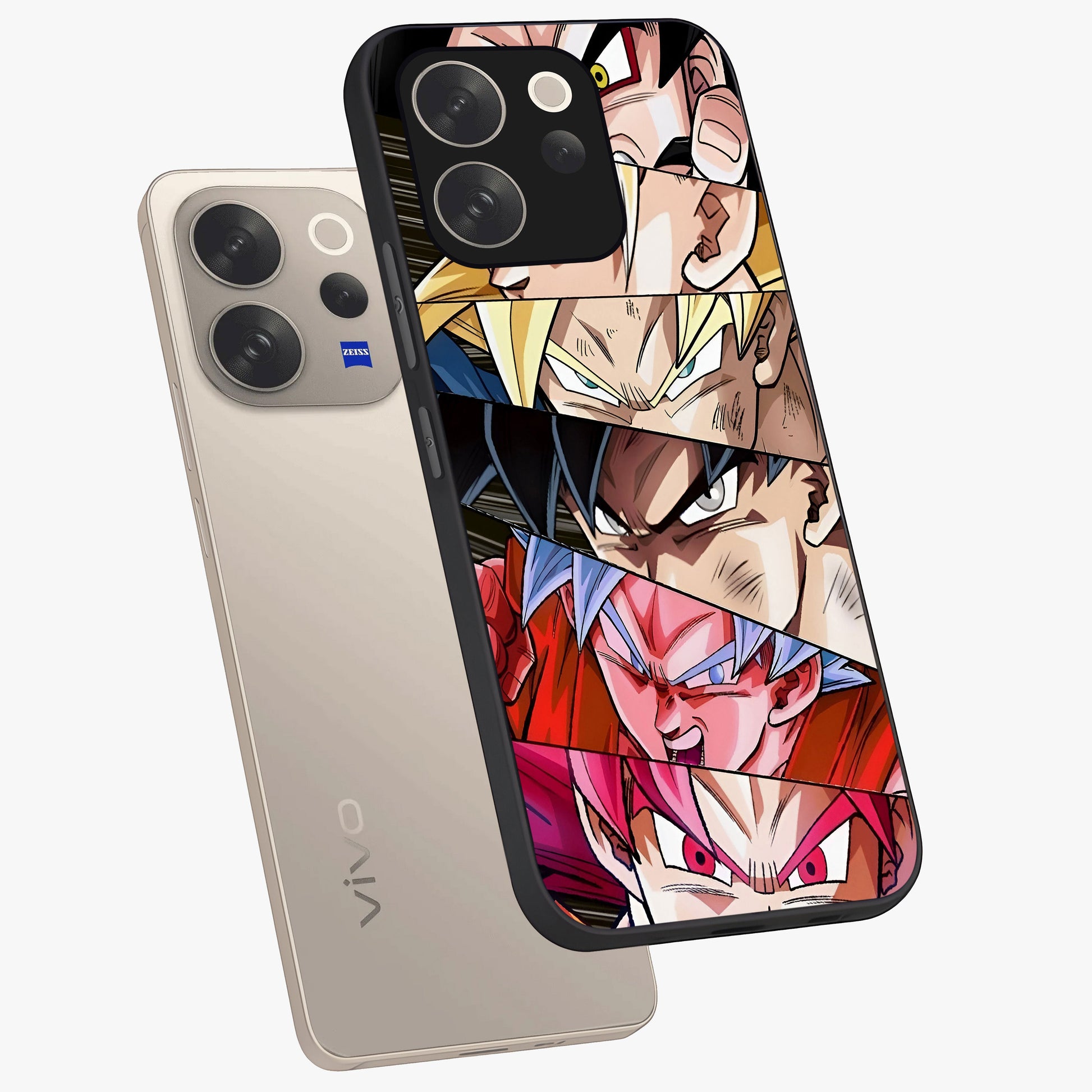 Anime Character Glass Case displayed in angled mockup highlighting colorful anime character illustration.
