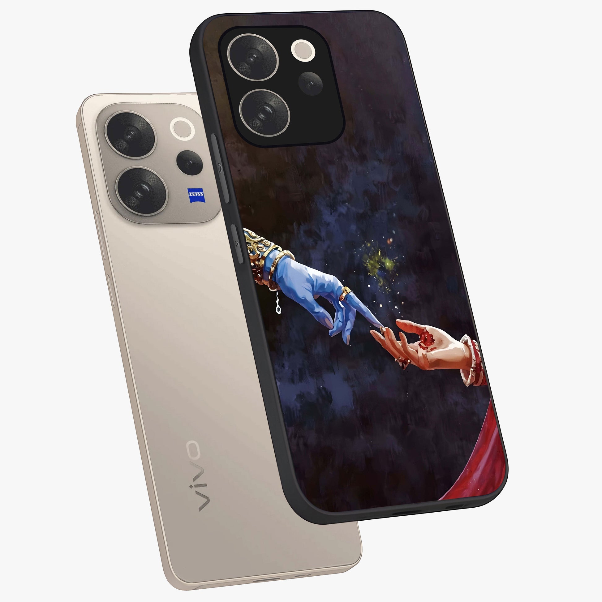 Divine Touch Eternal Glass Case displayed in angled mockup highlighting elegant divine inspired design with calm aesthetic style.
