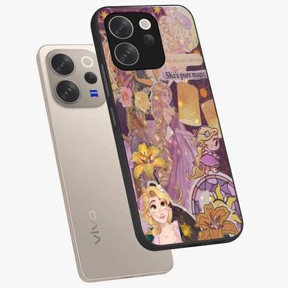Magical Tangled Dream Glass Case displayed in angled mockup highlighting whimsical fantasy design with magical aesthetic.