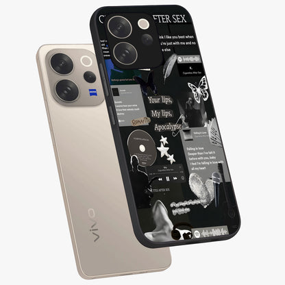Midnight Love Echo Glass Case displayed in angled mockup highlighting elegant love inspired design with deep aesthetic style.