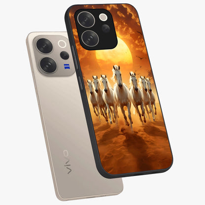 Wild Sunset Majesty Glass Case displayed in angled mockup highlighting vibrant sunset sky design with scenic aesthetic.