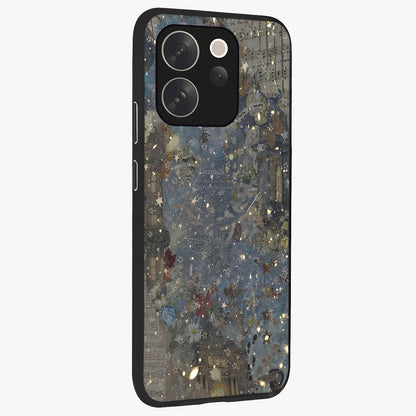 Aesthetic Astrolophia Glass Case upright view showcasing soft aesthetic theme with stylish modern look.