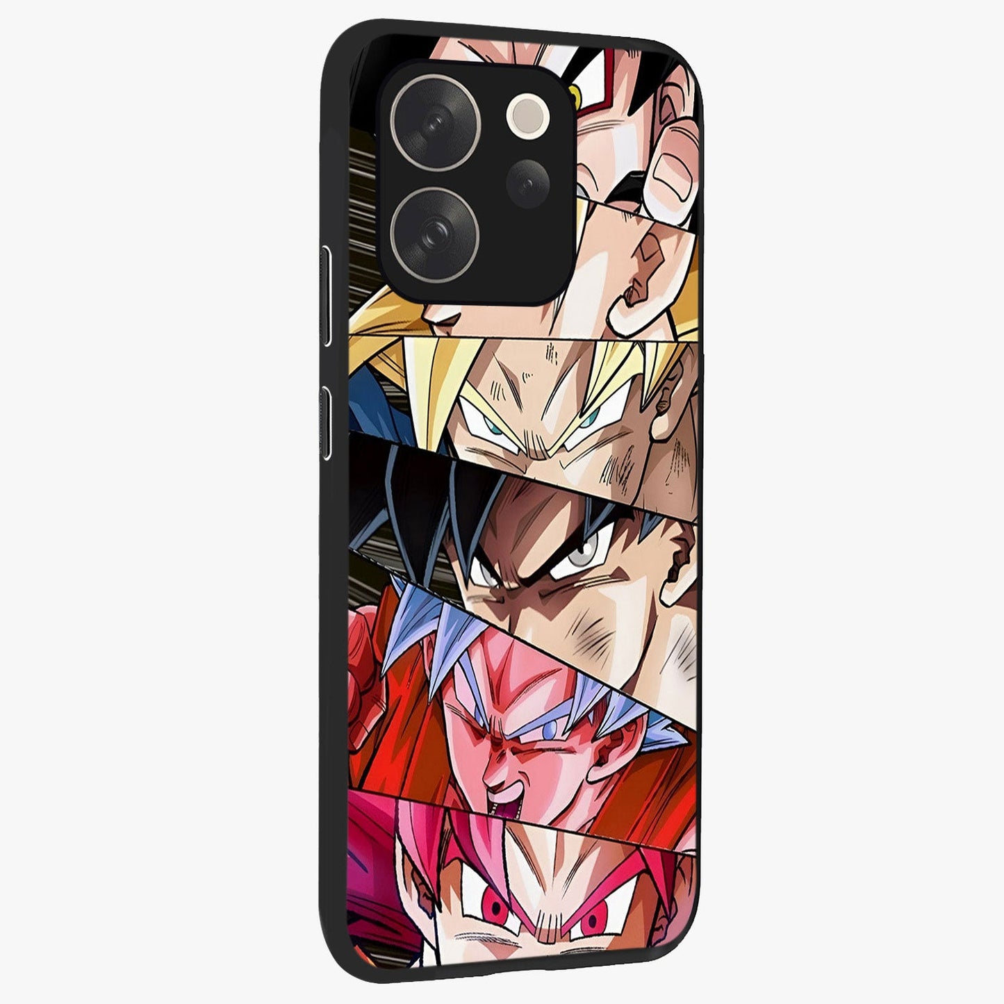 Anime Character Glass Case upright view showcasing expressive anime artwork with bold graphic style.