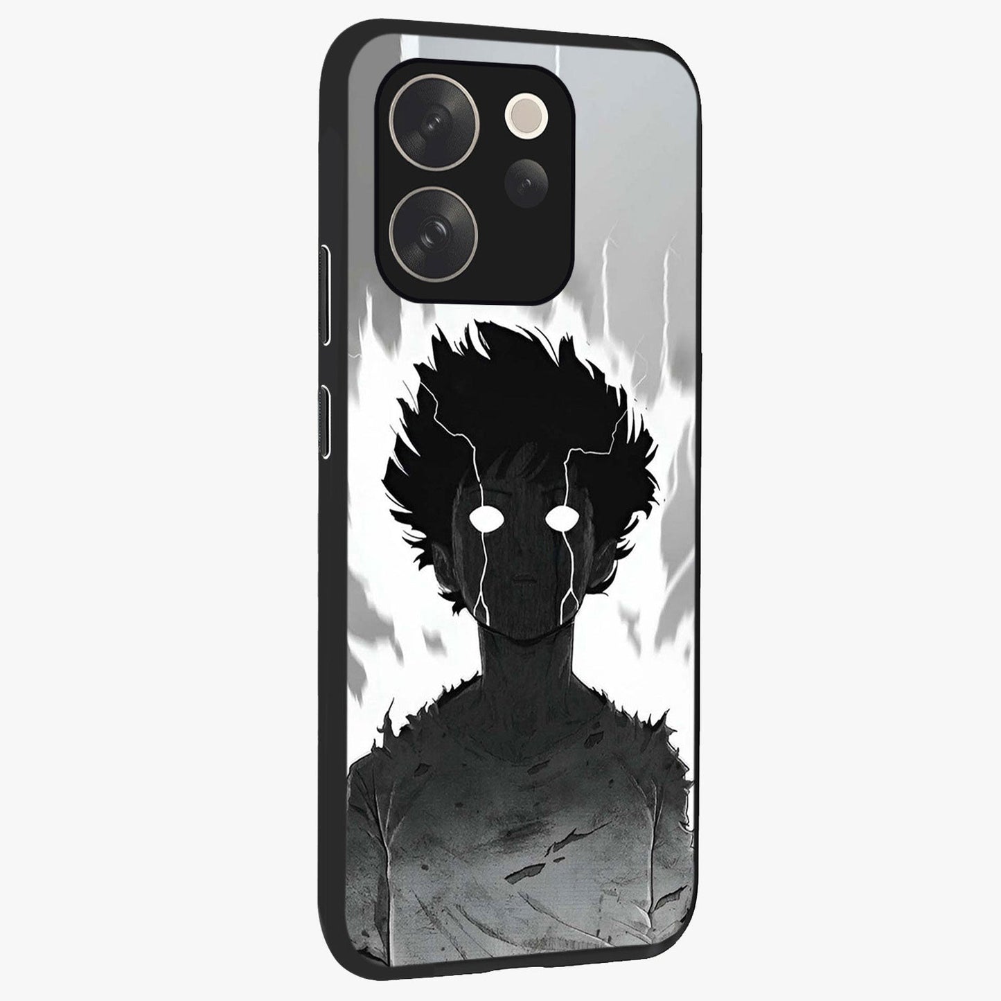 Awakened Inner Rage Glass Case upright view showcasing dramatic artwork with strong expressive aesthetic.