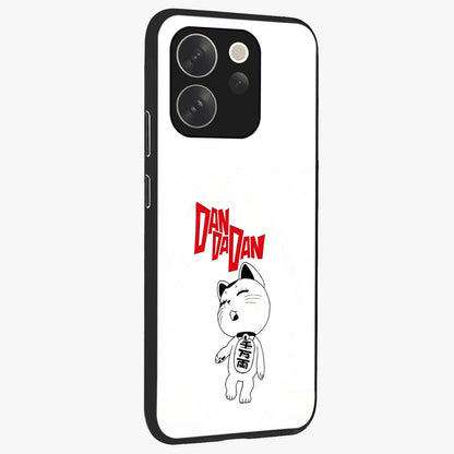 Playful Spirit Charm Glass Case upright view showcasing vibrant charm artwork with fun artistic theme.